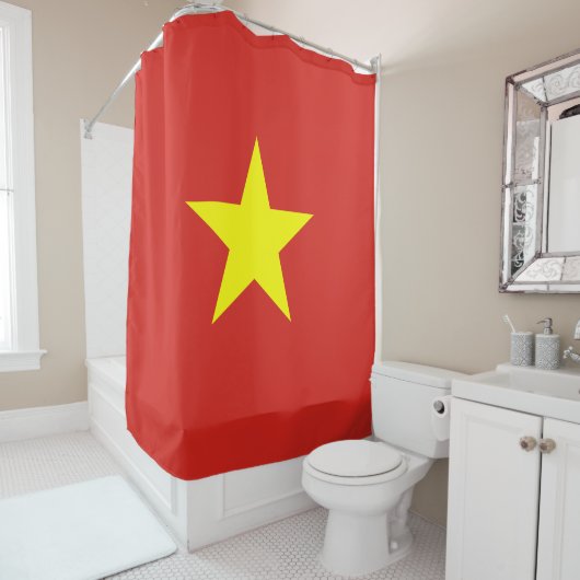 Vietnamflagge Duschvorhang (Beispiel)