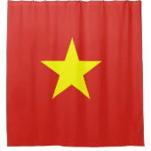Vietnamflagge Duschvorhang (Vorderseite)