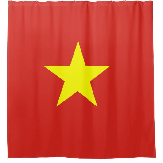 Vietnamflagge Duschvorhang (Vorderseite)