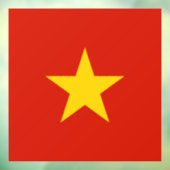 Vietnamflagge Fensteraufkleber (Blatt 3)