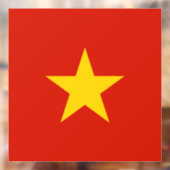 Vietnamflagge Fensteraufkleber (Blatt 2)