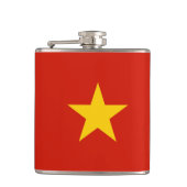 Vietnamflagge Flachmann (Vorderseite)