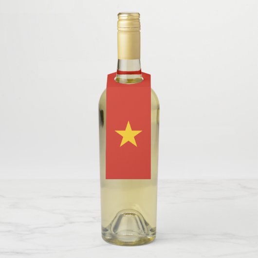 Vietnamflagge Flaschenanhänger (Auf Flasche)