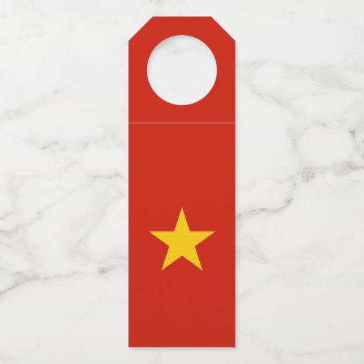 Vietnamflagge Flaschenanhänger (Vorderseite)