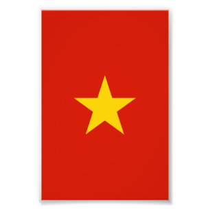 Vietnamflagge Fotodruck