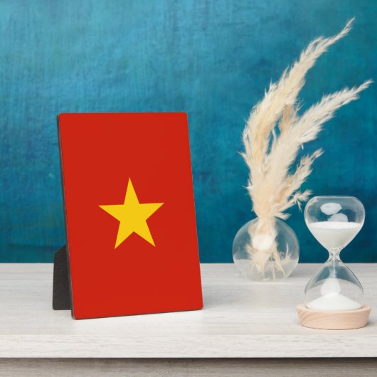 Vietnamflagge Fotoplatte (Seite)