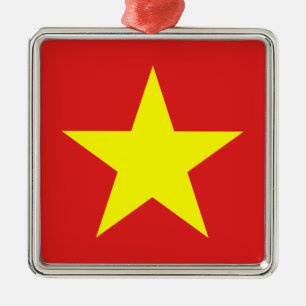 Vietnamflagge Gelbe Star Metal Ornament
