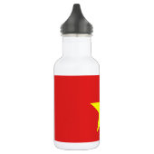 Vietnamflagge Gelbe Sterne Wasserflasche (Links)
