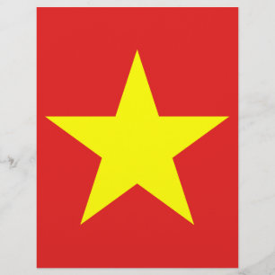Vietnamflagge Gelber Star Letterhead