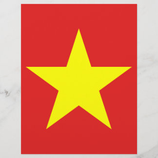 Vietnamflagge Gelber Star Letterhead
