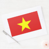 Vietnamflagge Gelber Star Rechtecksticker Rechteckiger Aufkleber (Umschlag)