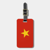 Vietnamflagge Gepäckanhänger (Vorderseite vertikal)