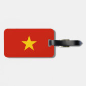 Vietnamflagge Gepäckanhänger (Rückseite horizontal)