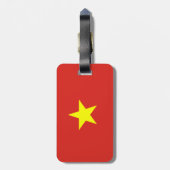 Vietnamflagge Gepäckanhänger (Rückseite vertikal)