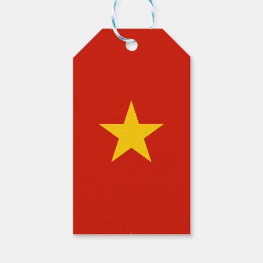Vietnamflagge Geschenkanhänger (Vorderseite)