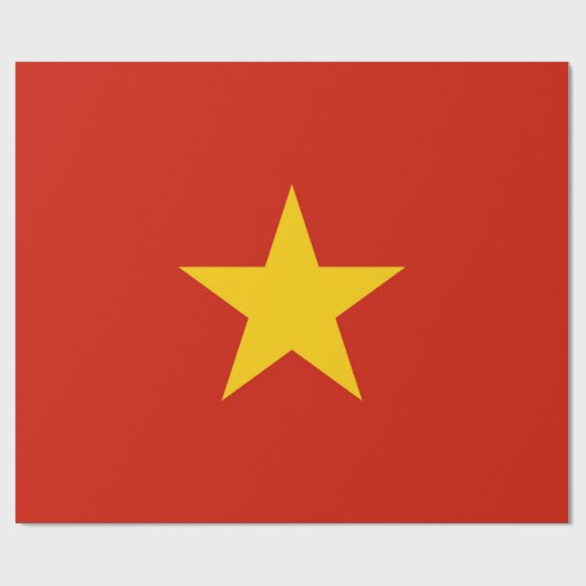 Vietnamflagge Geschenkpapier (Flach)