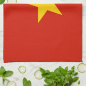 Vietnamflagge Geschirrtuch (Gefaltet)