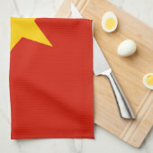 Vietnamflagge Geschirrtuch (Viertel Falte)