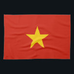 Vietnamflagge Geschirrtuch<br><div class="desc">Ein ideales Geschenk für alle,  die Patrioten ihres Landes sind!</div>