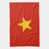 Vietnamflagge Geschirrtuch (Vertikal)