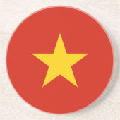 Vietnamflagge Getränkeuntersetzer (Vorne)
