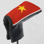 Vietnamflagge Golf Headcover (3/4 Vorderseite)