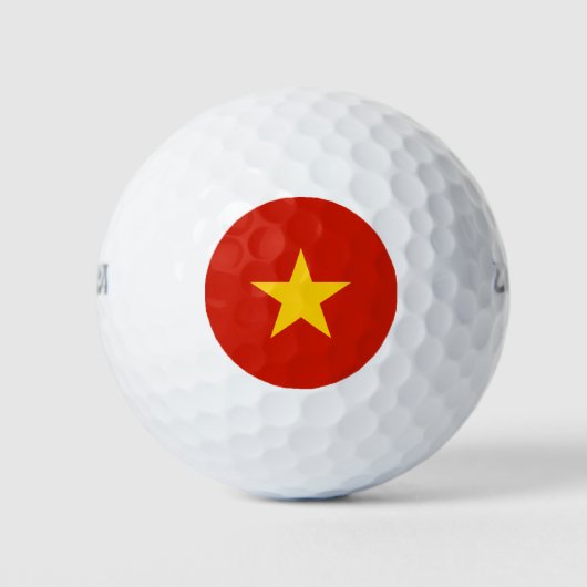 Vietnamflagge Golfball (Vorderseite)