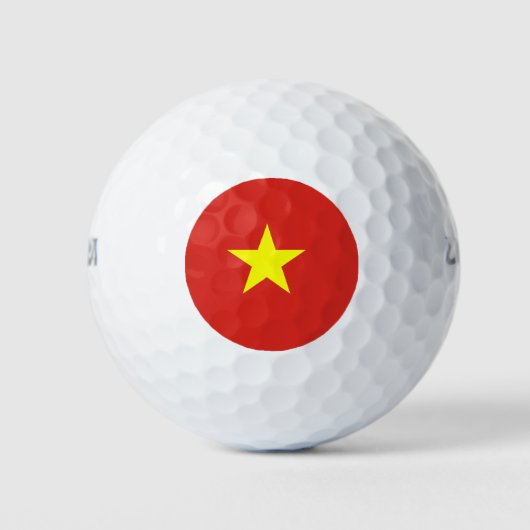 Vietnamflagge Golfball (Vorderseite)
