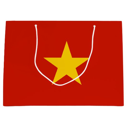 Vietnamflagge Große Geschenktüte (Vorderseite)