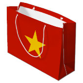 Vietnamflagge Große Geschenktüte (Rückseite Schrägansicht)