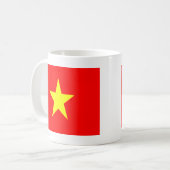 Vietnamflagge Kaffeetasse (Vorderseite Links)
