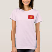 Vietnamflagge + Karte T - Shirt (Vorderseite)
