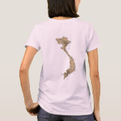 Vietnamflagge + Karte T - Shirt (Rückseite)