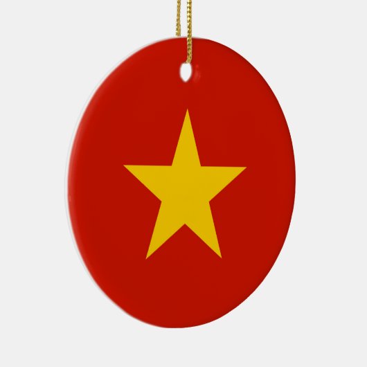 Vietnamflagge Keramik Ornament (Rechts)