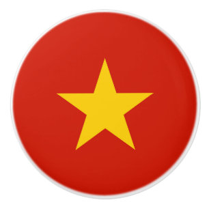 Vietnamflagge Keramikknauf