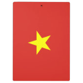 Vietnamflagge Klemmbrett (Rückseite)