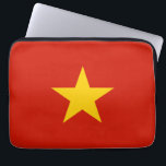Vietnamflagge Laptopschutzhülle<br><div class="desc">Ein ideales Geschenk für alle,  die Patrioten ihres Landes sind!</div>