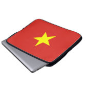 Vietnamflagge Laptopschutzhülle (Vorne Knopf)