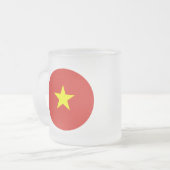 Vietnamflagge Mattglastasse (Vorderseite Links)