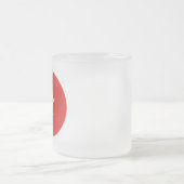 Vietnamflagge Mattglastasse (Mittel)