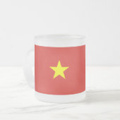 Vietnamflagge Mattglastasse (Vorderseite Links)