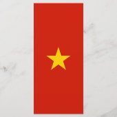 Vietnamflagge Menükarte (Rückseite)