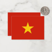 Vietnamflagge Mitteilungskarte (Vorderseite/Rückseite Beispiel)