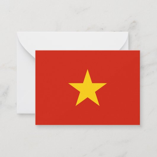 Vietnamflagge Mitteilungskarte (Vorderseite)