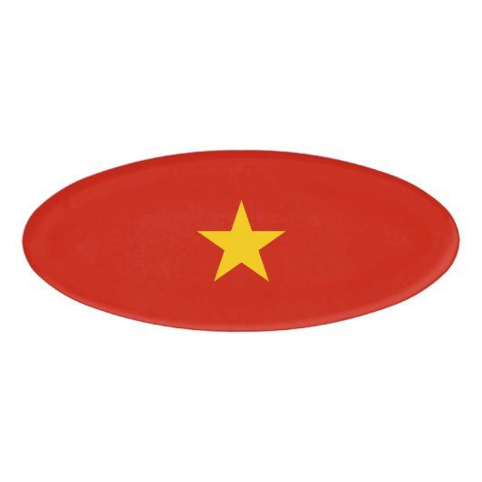 Vietnamflagge Namenschild (Vorderseite)