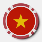 Vietnamflagge Pokerchips (Rückseite)