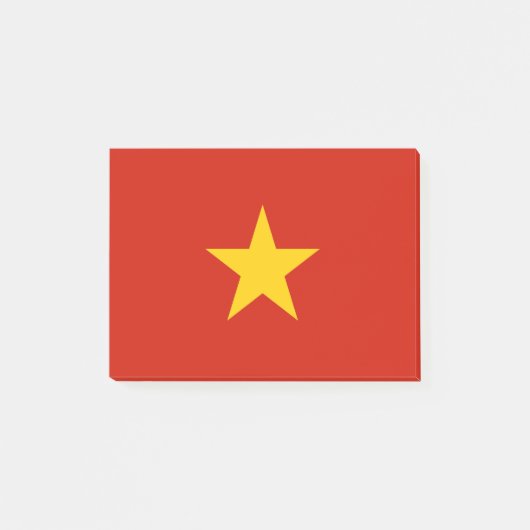 Vietnamflagge Post-it Klebezettel (Vorderseite)