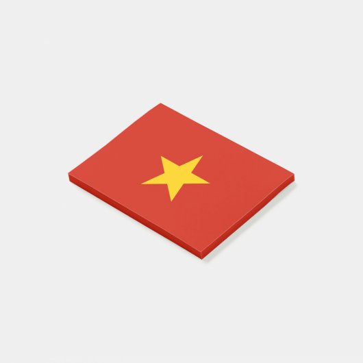 Vietnamflagge Post-it Klebezettel (angewinkelt)