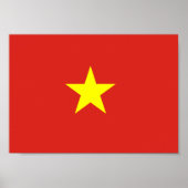Vietnamflagge Poster (Vorne)