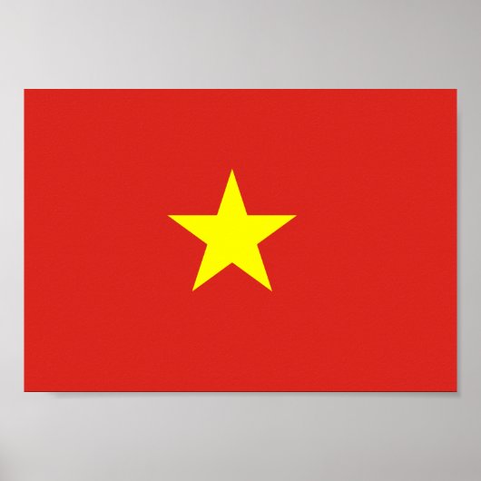 Vietnamflagge Poster (Vorne)